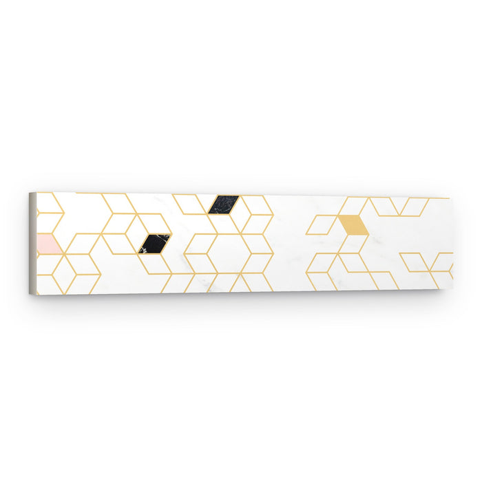 Modern Gold Marble Cubes – Canvas Print