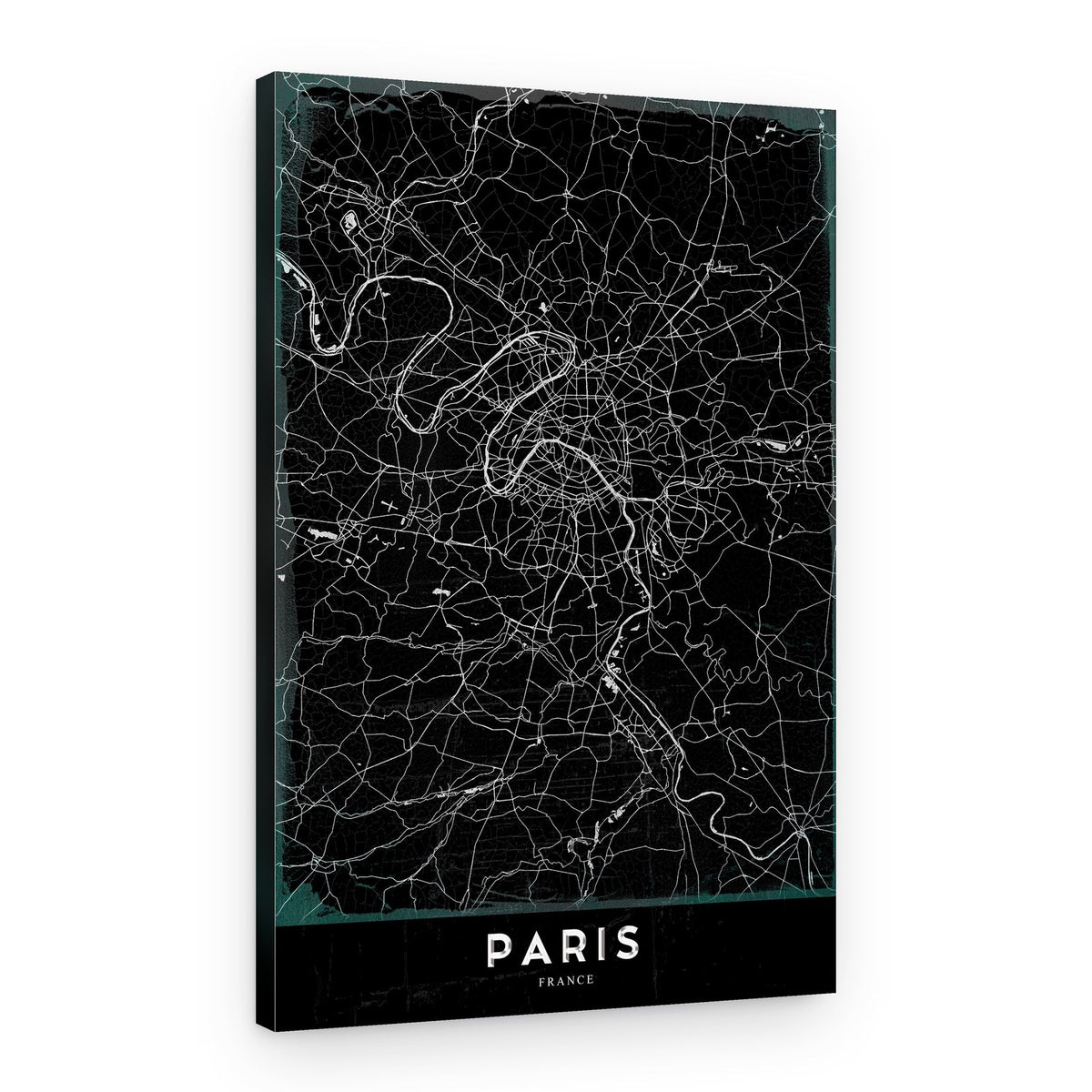 Minimalist Paris Map – Canvas Print