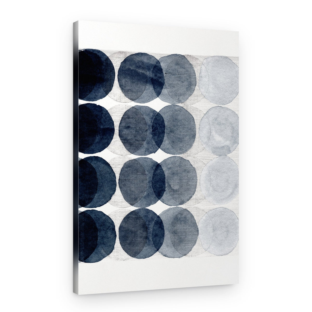 Fading Blue Circles – Canvas Print