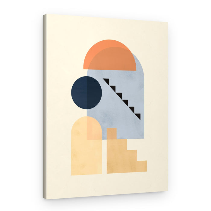 Calm Geometric Architecture – Canvas Print