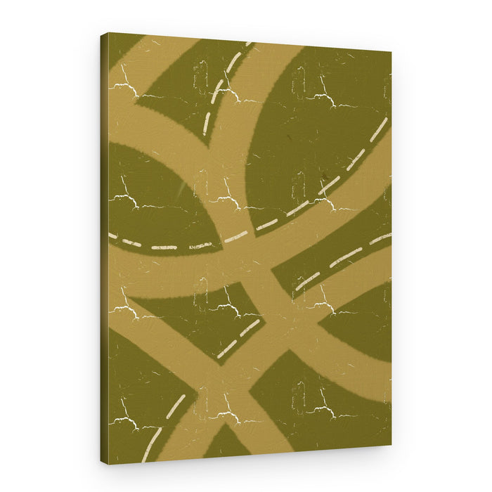 Winding Road Network – Canvas Print