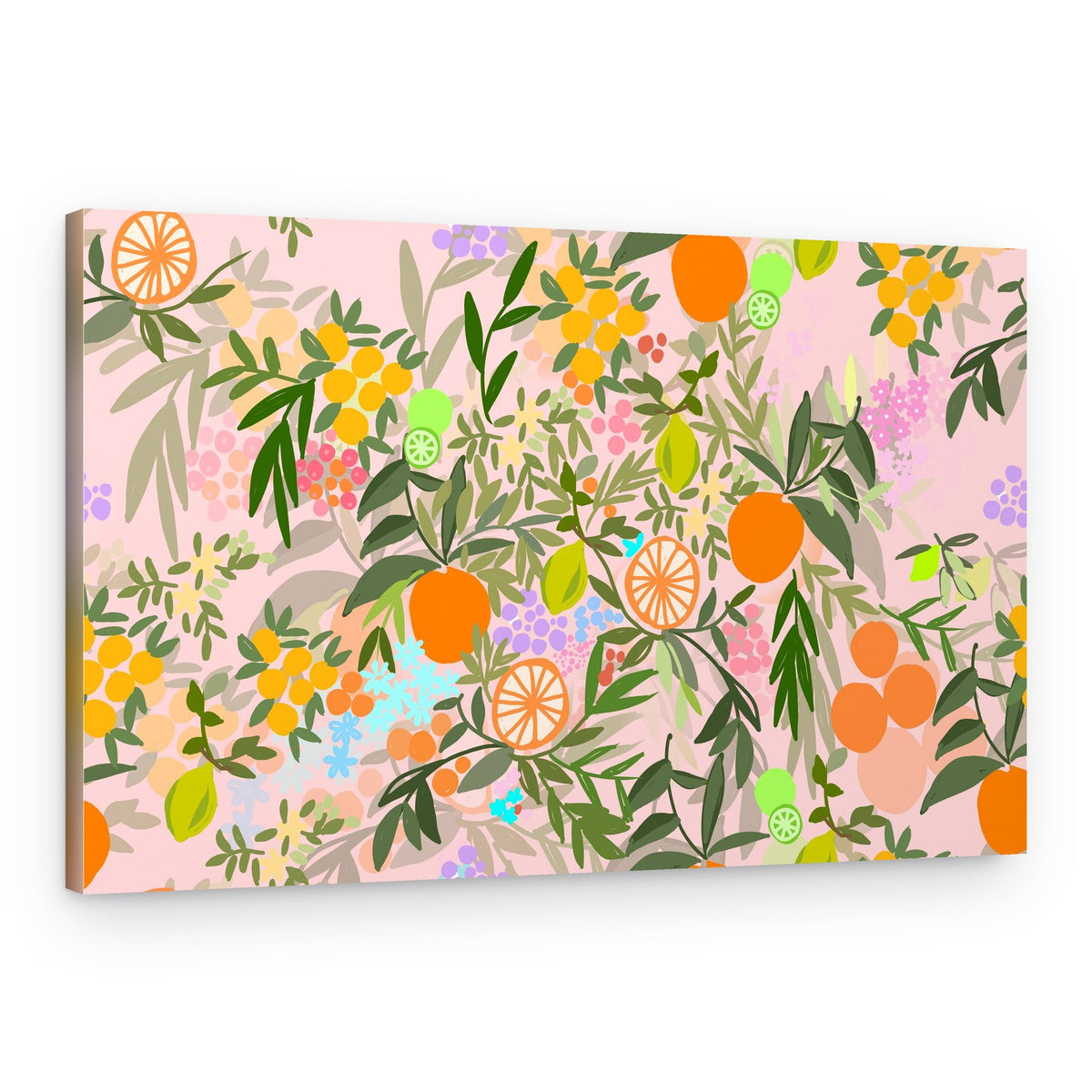 Vibrant Citrus Garden – Canvas Print