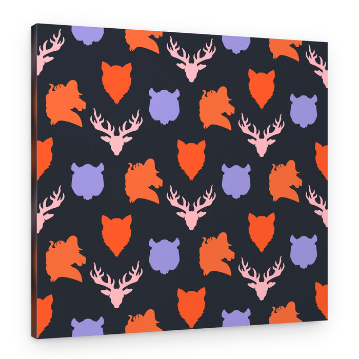 Rustic Woodland Animals – Canvas Print