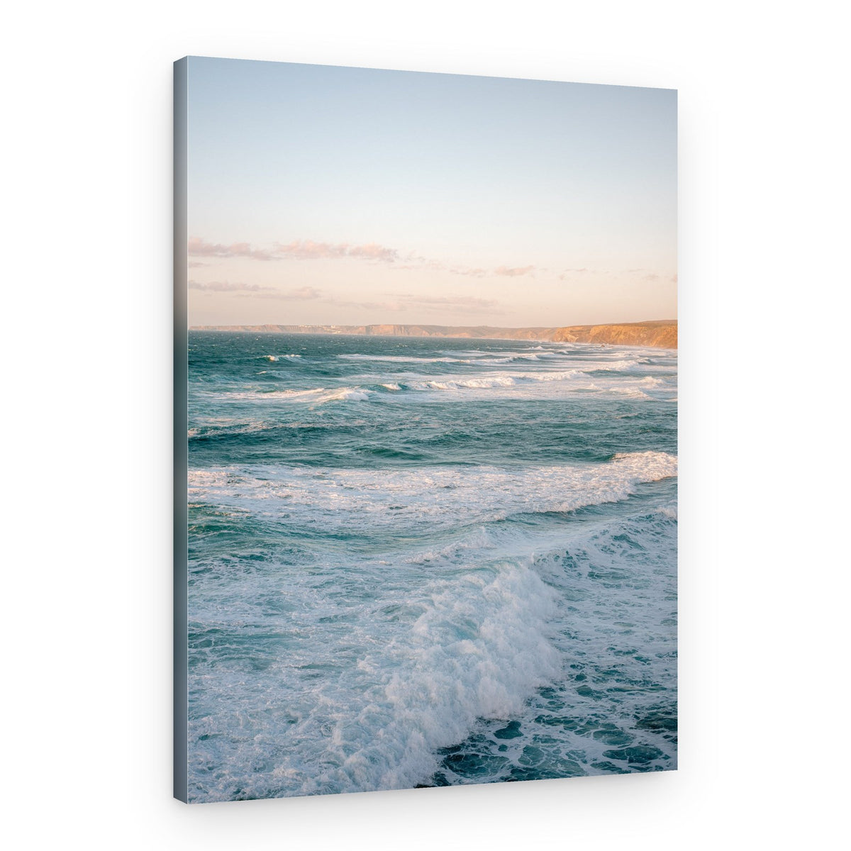 Praia Bordeira waves Portugal – Canvas Print