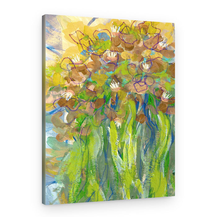 Vibrant Garden Blooms – Canvas Print