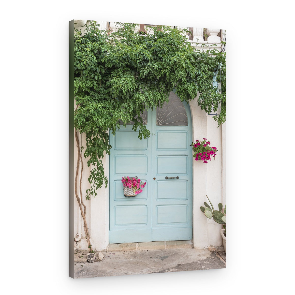 Charming Blue Doorway – Canvas Print