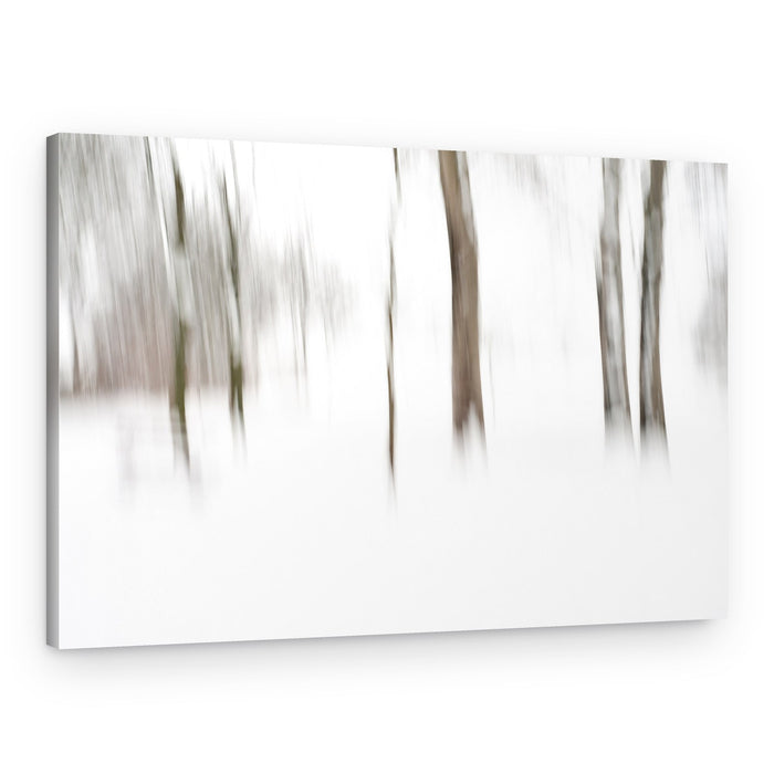 Blurred Winter Forest – Canvas Print