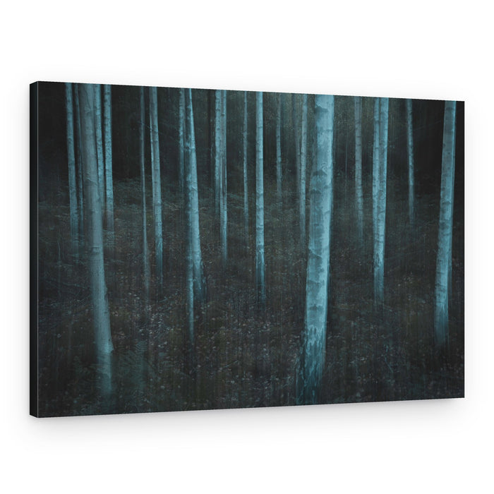 Ethereal Blue Forest – Canvas Print