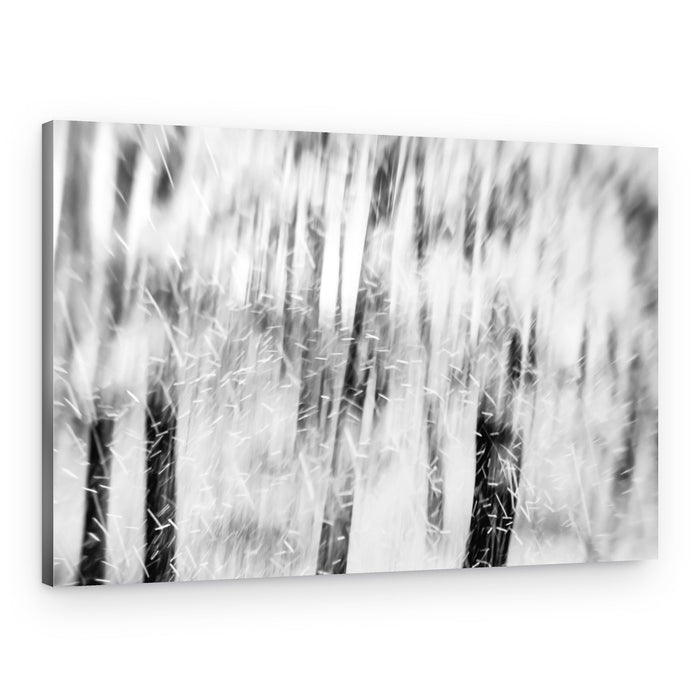 Abstract Snowfall Forest – Canvas Print
