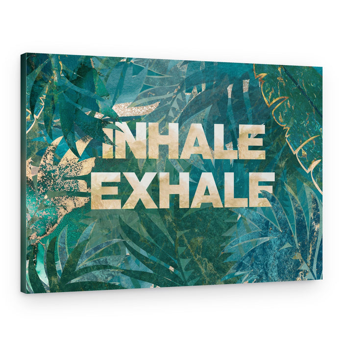 Inhale Exhale Tropical Calm – Canvas Print