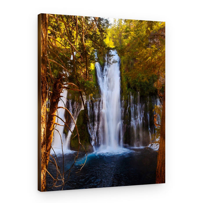Cascading Forest Waterfall – Canvas Print