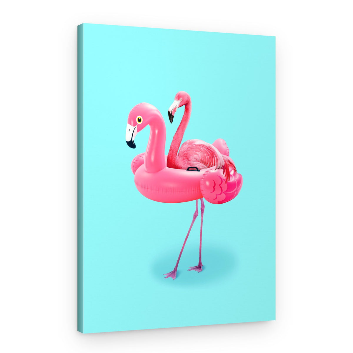 Pink Flamingo Float – Canvas Print