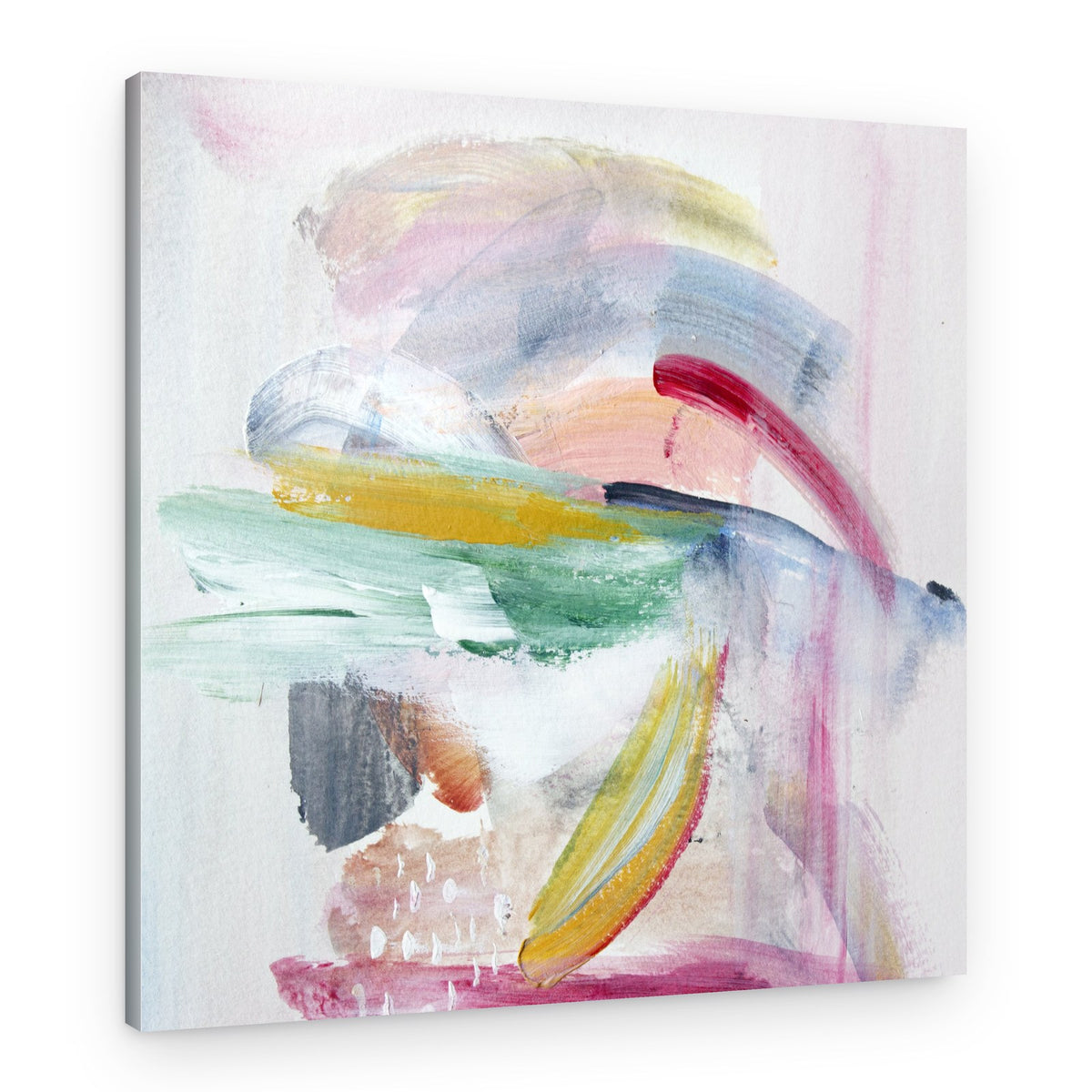 Soft Colorful Brushstrokes – Canvas Print
