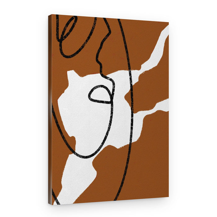 Abstract Line Face – Canvas Print