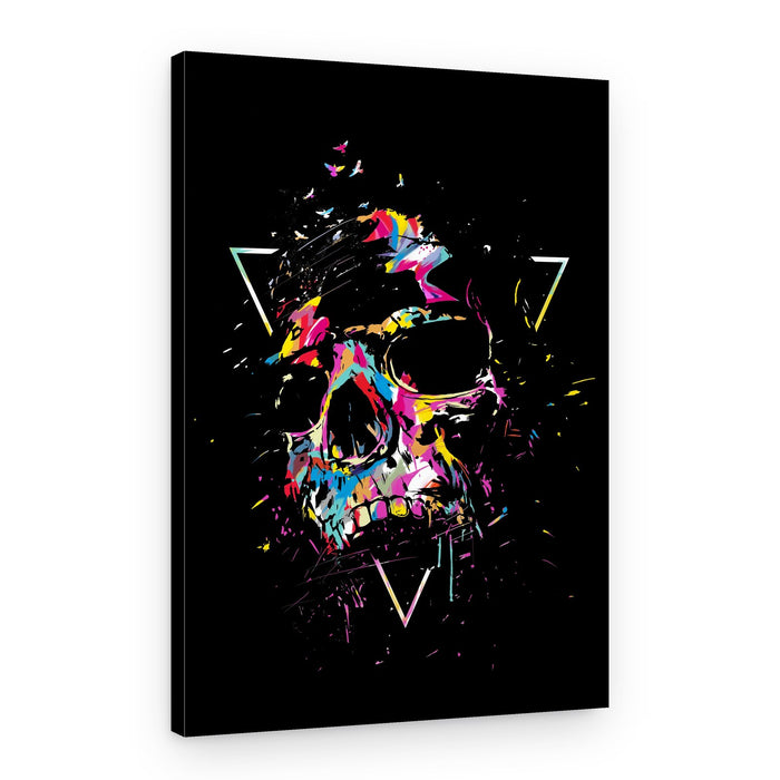 Colorful Abstract Skull – Canvas Print