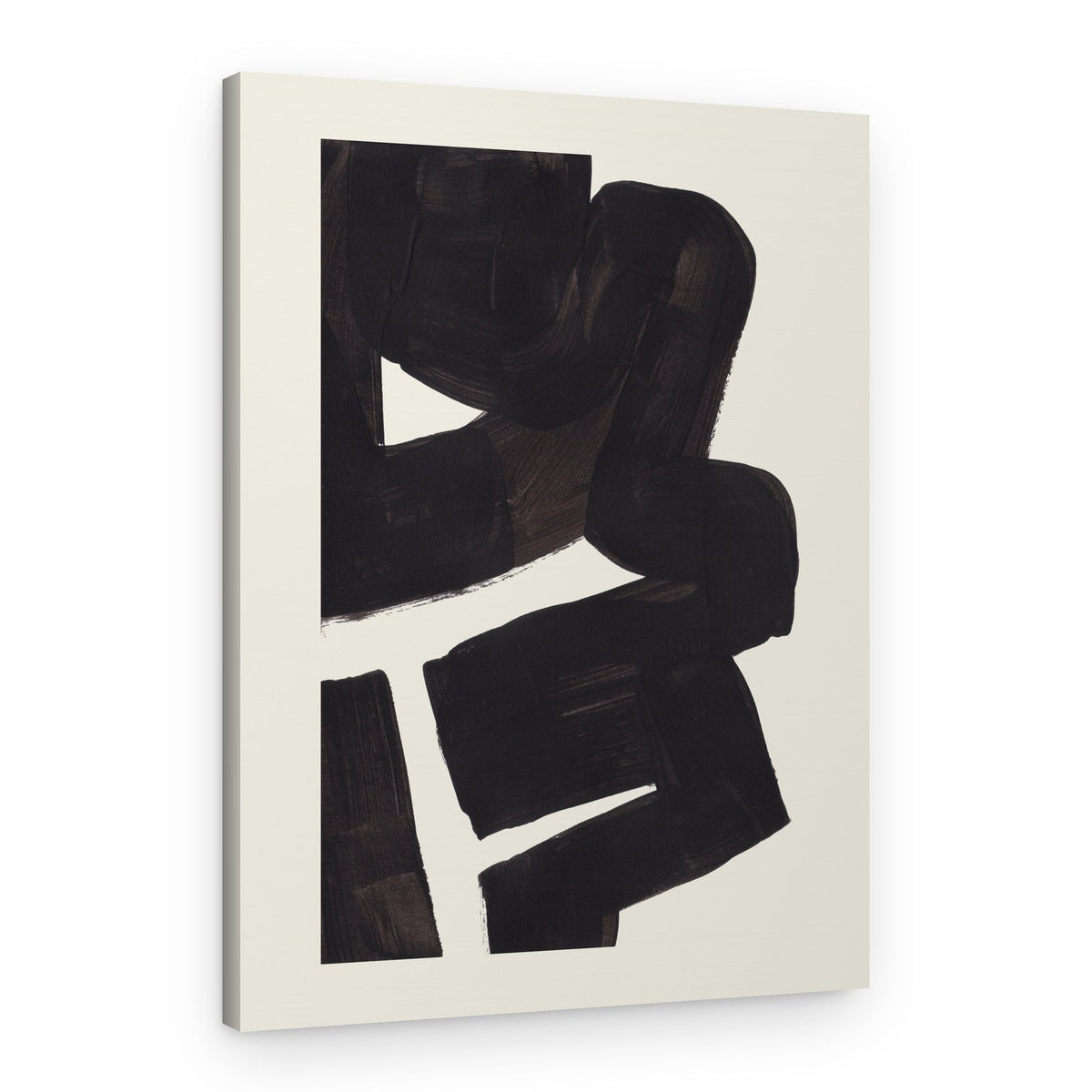 Bold Black Gestures – Canvas Print