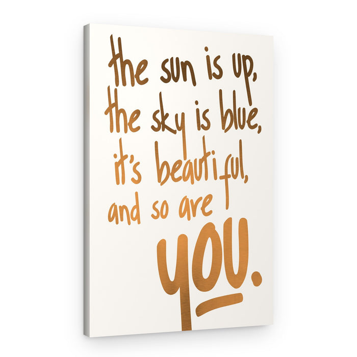 You Are Beautiful (vers.1) – Canvas Print