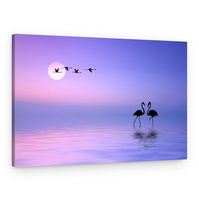 Flying Flamingo – Canvas Print