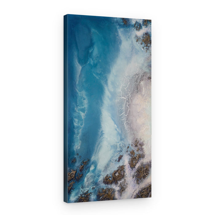Aerial Beach - Seaside Whispers 1 – Canvas Print