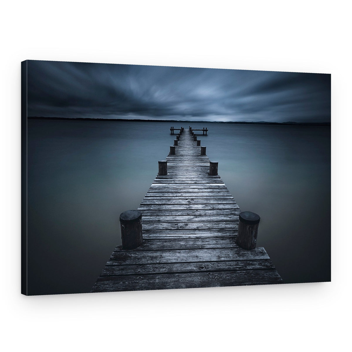 Moody Pier View – Canvas Print