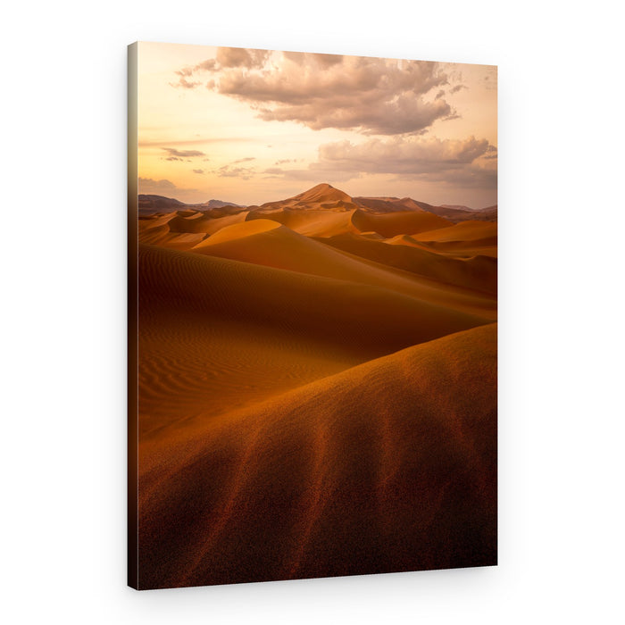Golden Desert Dunes – Canvas Print