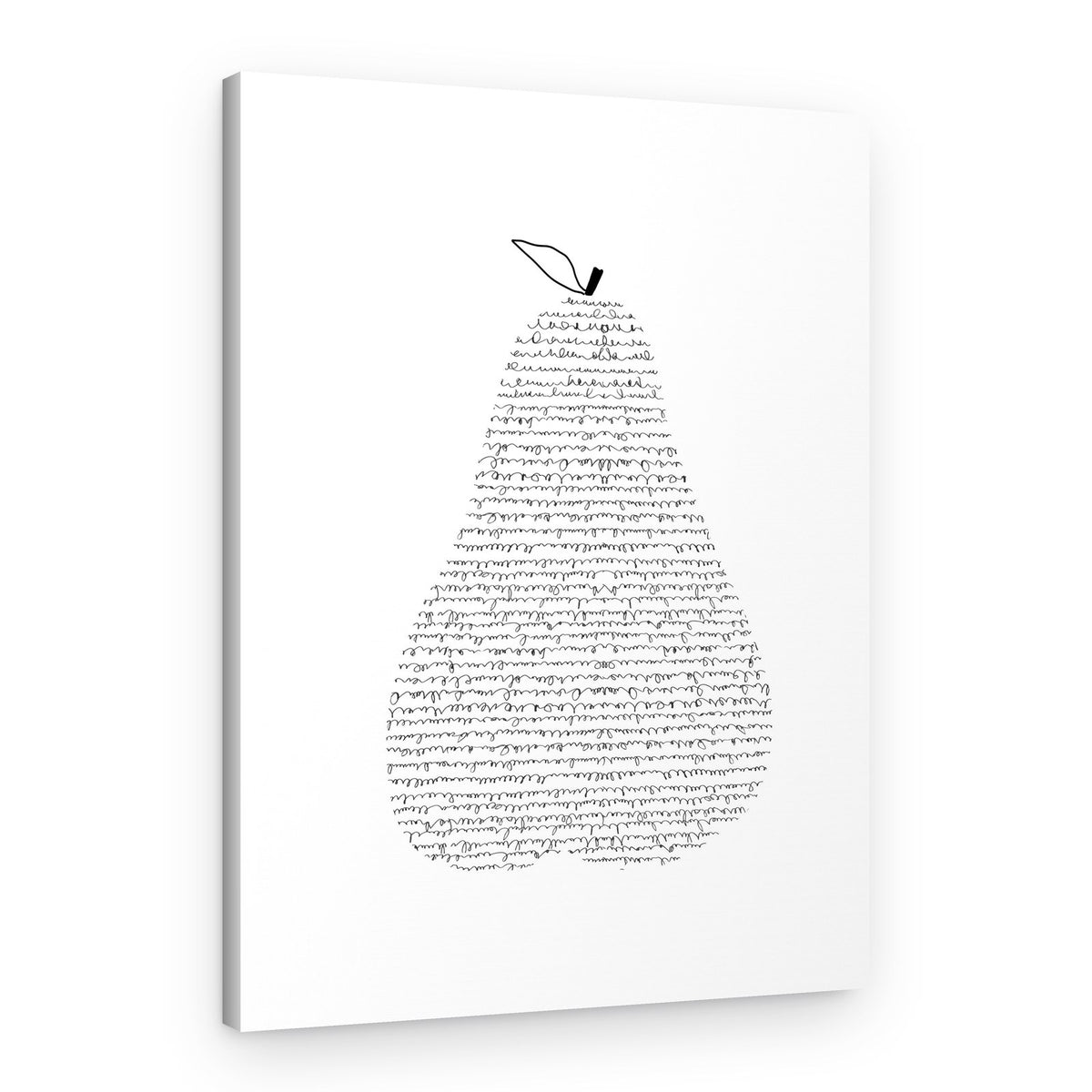 Literary Pear – Canvas Print