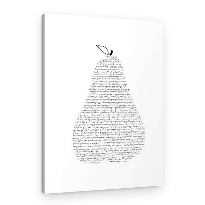 Literary Pear – Canvas Print