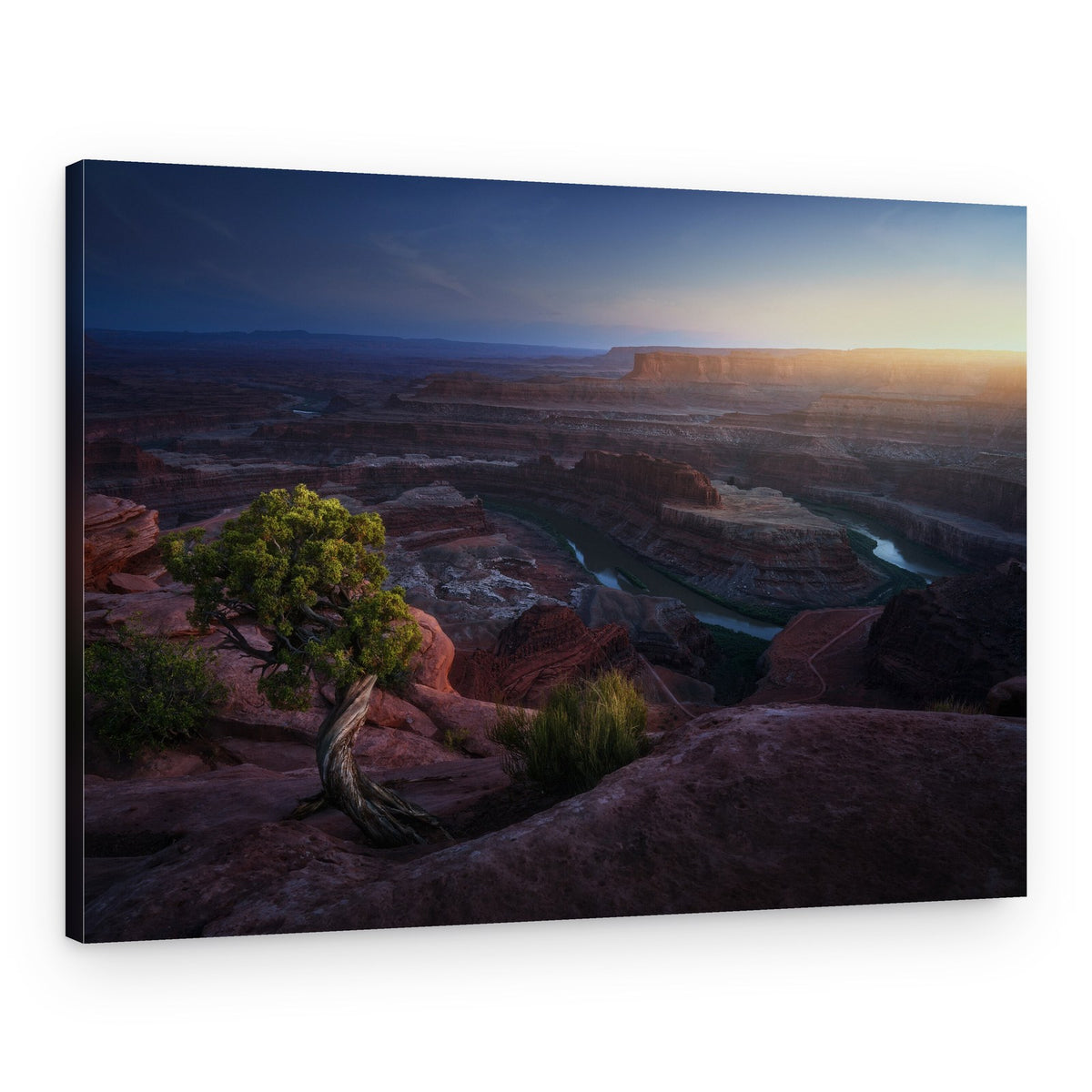 Golden Canyon Sunset – Canvas Print