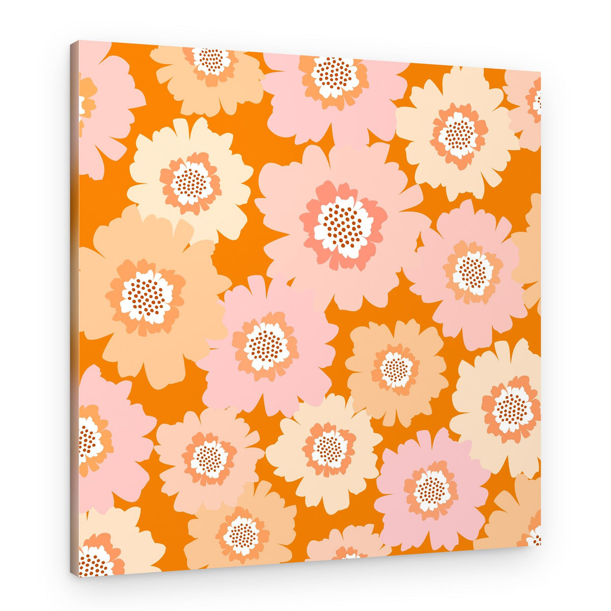 Pom Pom Flowers – Canvas Print