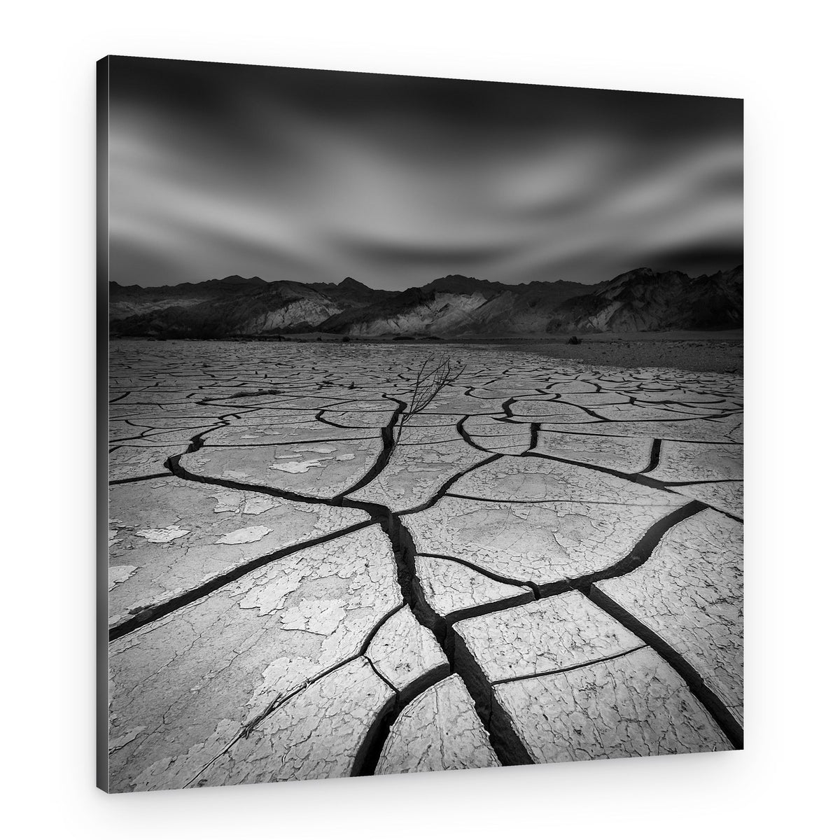 Cracked Earth Landscape – Canvas Print