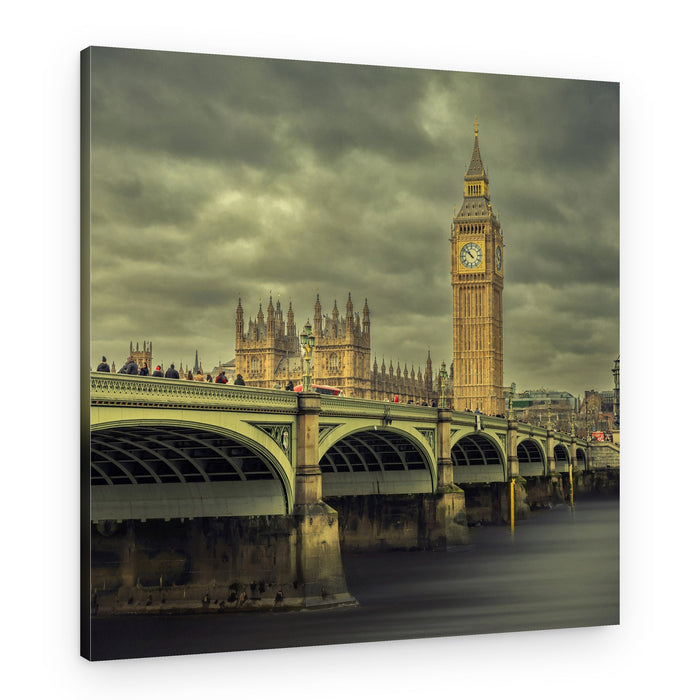 Moody Big Ben London – Canvas Print