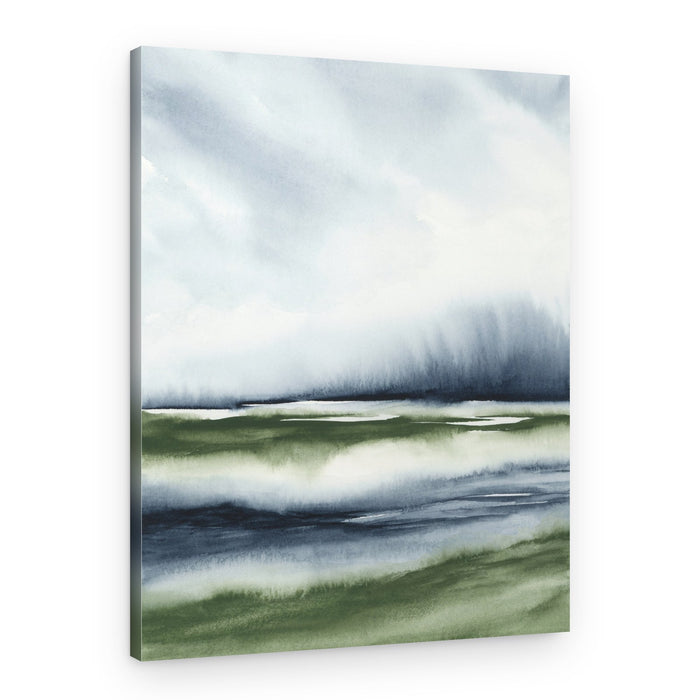 Misty Green Landscape – Canvas Print
