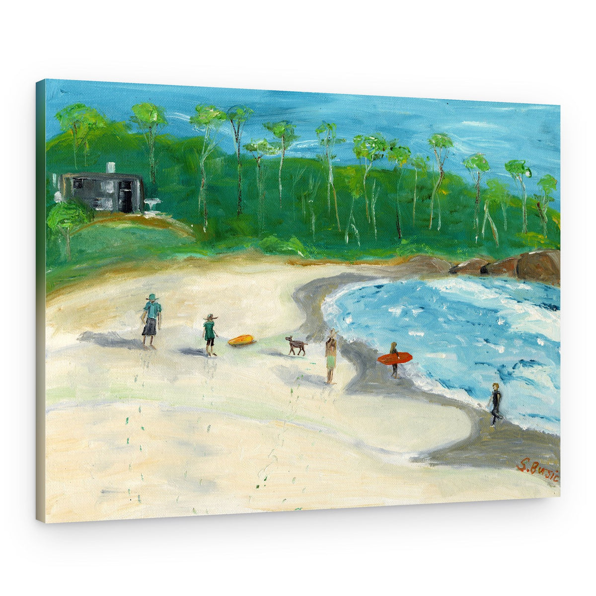 Summer Beach Scene – Canvas Print
