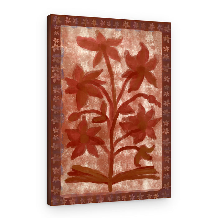 Painterly Red Blooms – Canvas Print