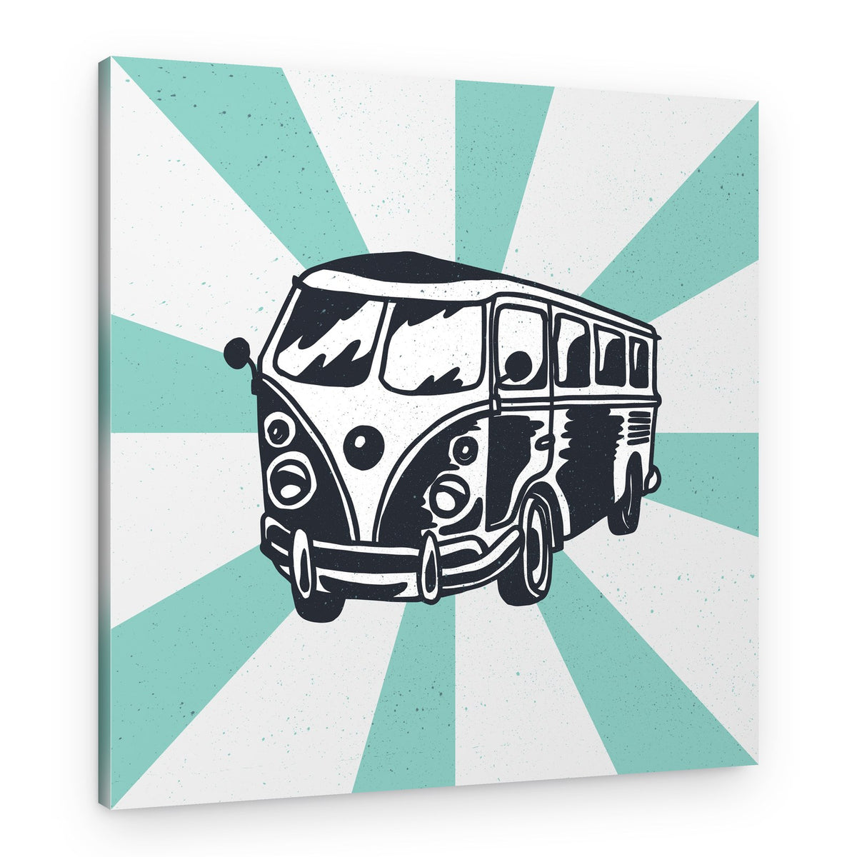 Retro Surf Van – Canvas Print