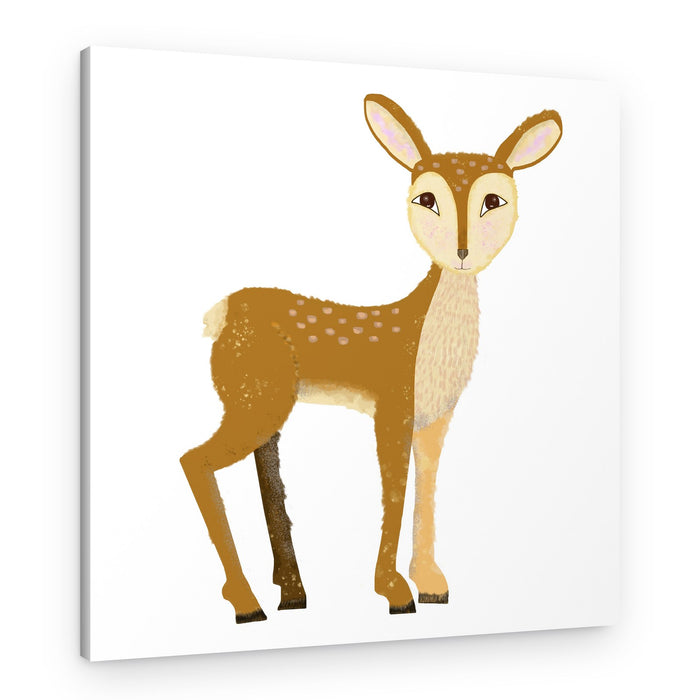Innocent Woodland Deer – Canvas Print