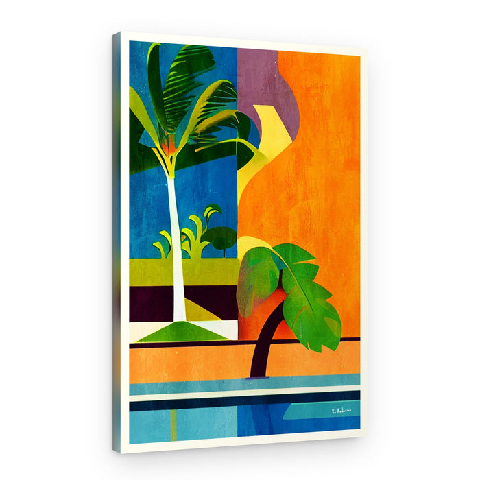 Vibrant Tropical Palms – Canvas Print