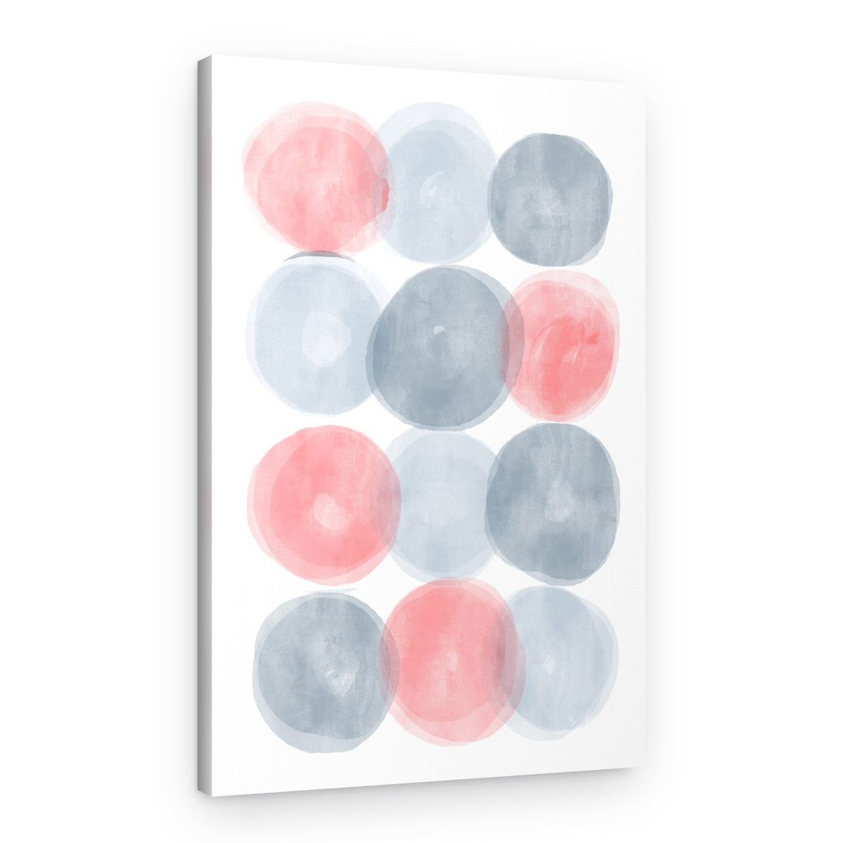 Soft Watercolor Circles – Canvas Print