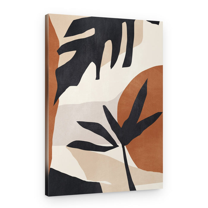 Earthy Botanical Abstract – Canvas Print