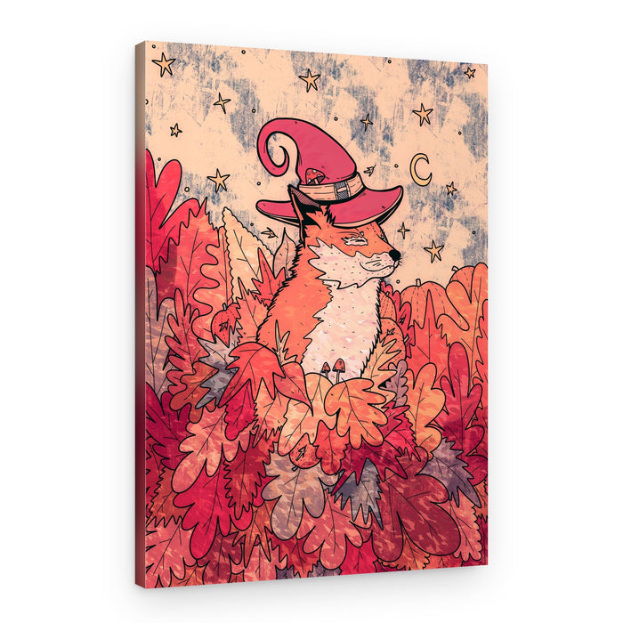 Magical Autumn Fox – Canvas Print