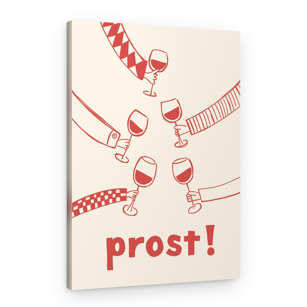 Prost Wine Celebration – Canvas Print