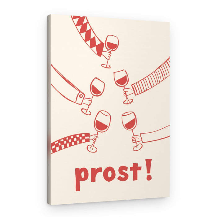 Prost Wine Celebration – Canvas Print