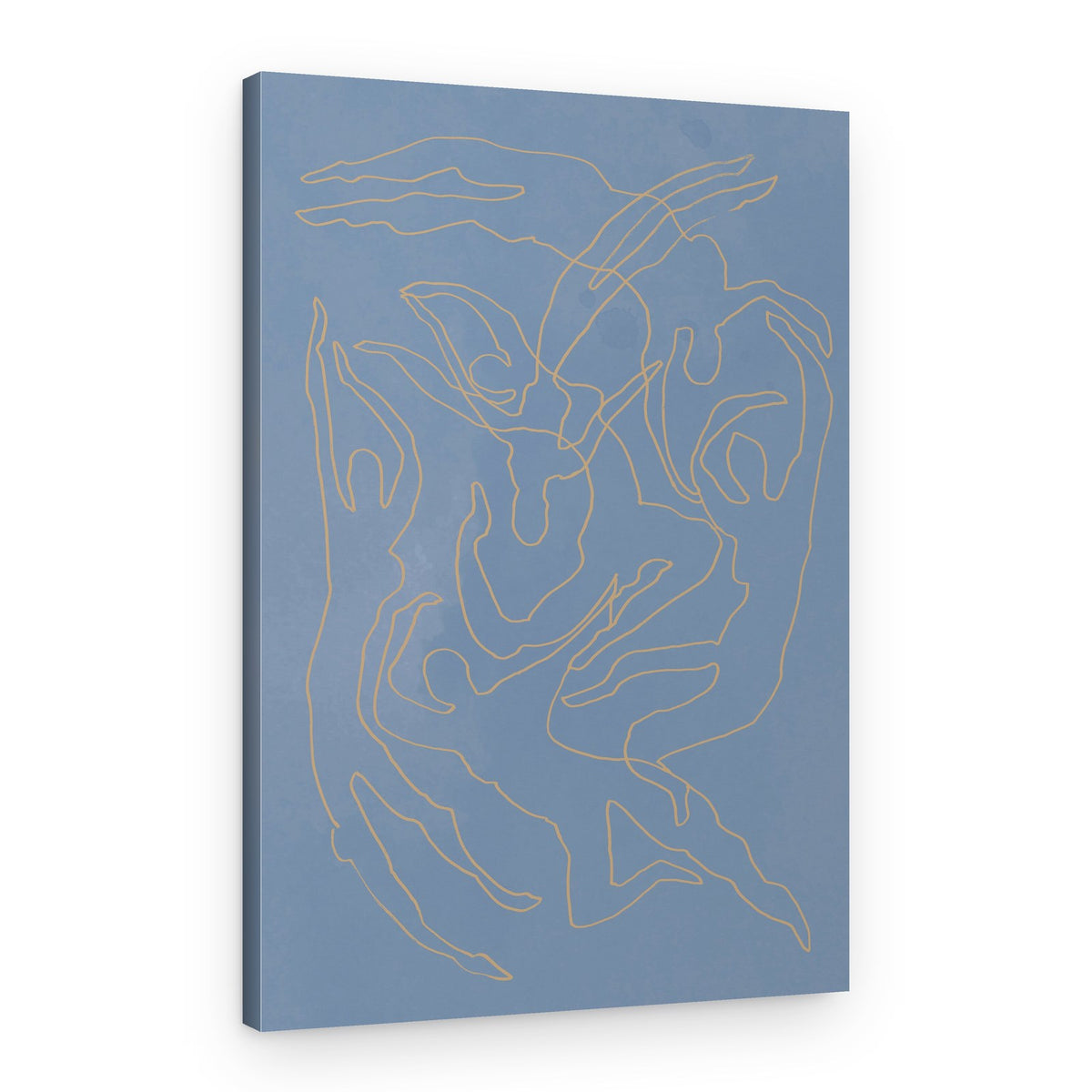 Abstract Golden Dancers – Canvas Print