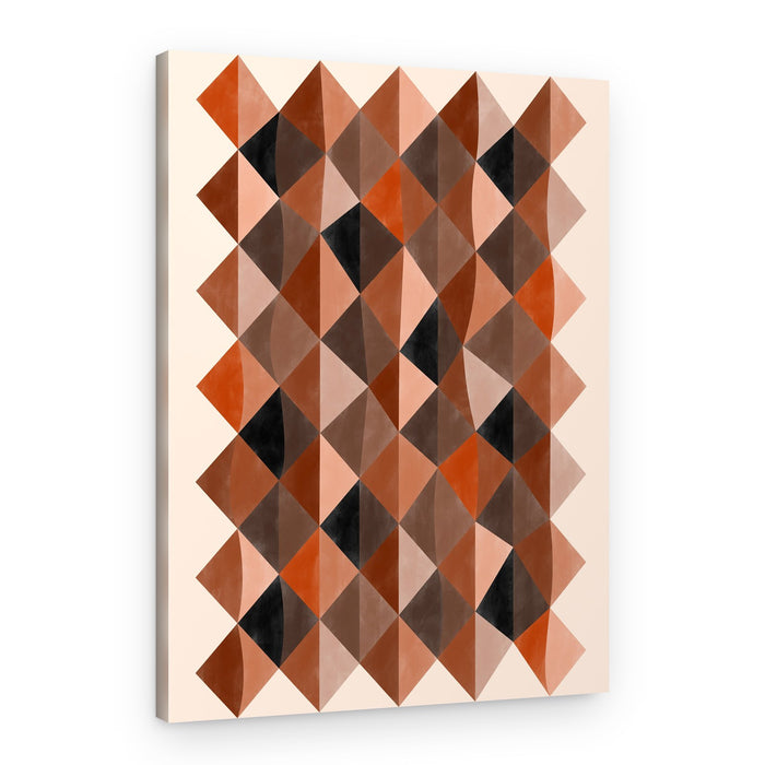 Warm Earthy Geometry – Canvas Print