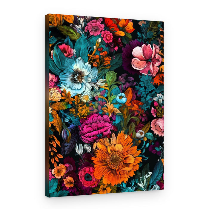 Vibrant Floral Garden – Canvas Print