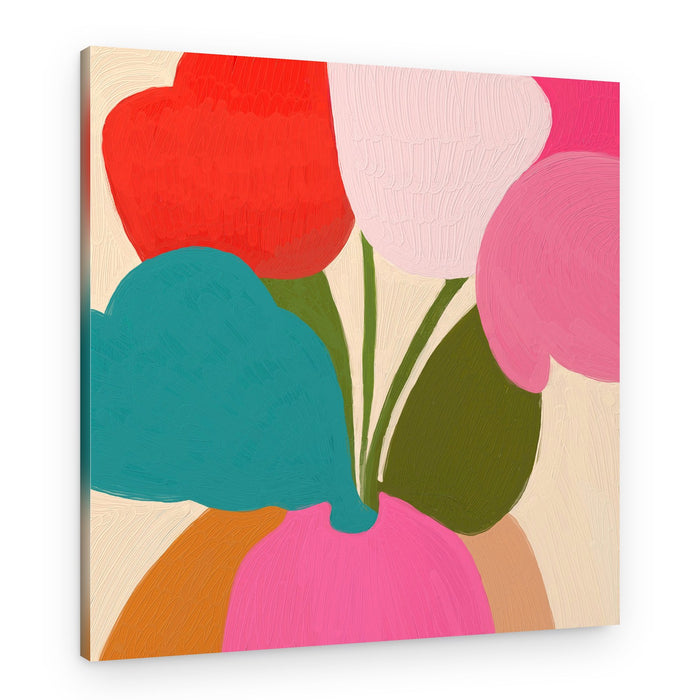 Bright Abstract Blooms – Canvas Print