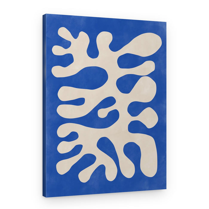 Organic Blue Flow – Canvas Print