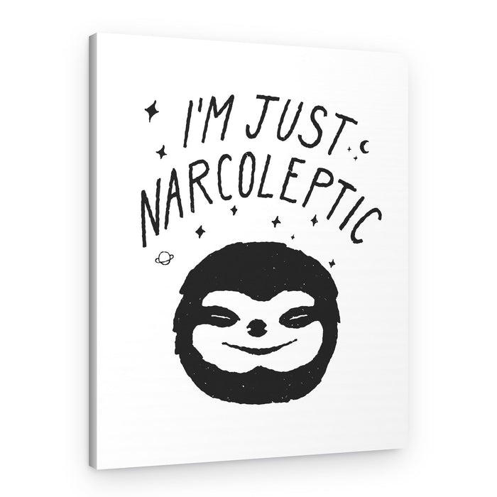Just Narcoleptic Sloth – Canvas Print