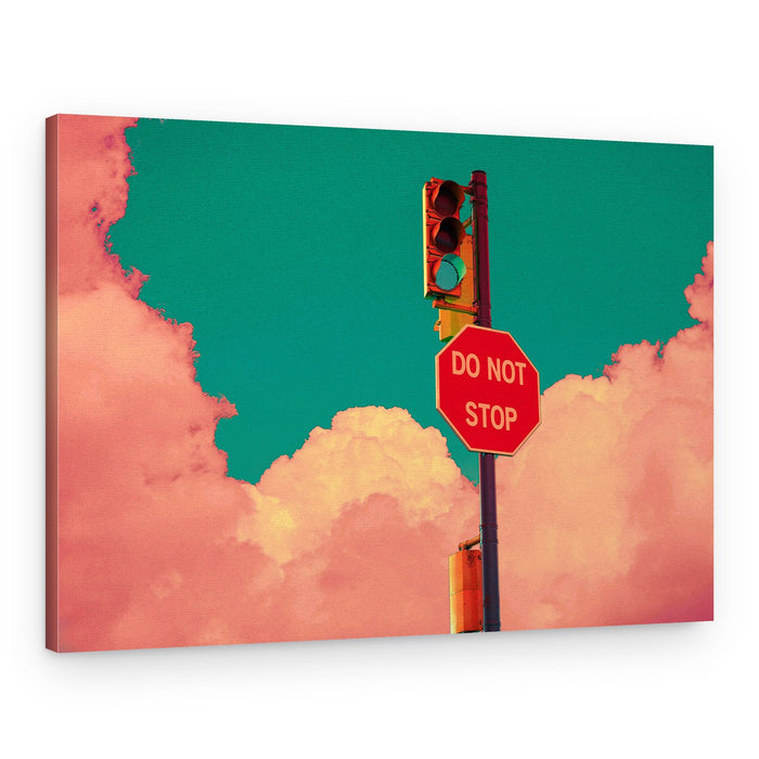 Surreal Stop Go – Canvas Print