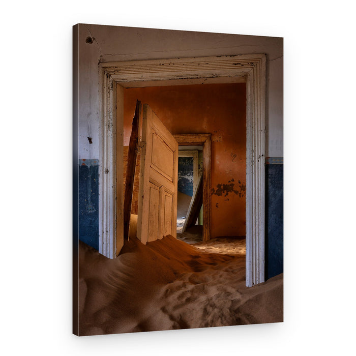 Sand Dunes Through Doors – Canvas Print